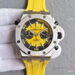 Japan Grade Replica Audemars Piguet Yellow Rubber Chronograph watch